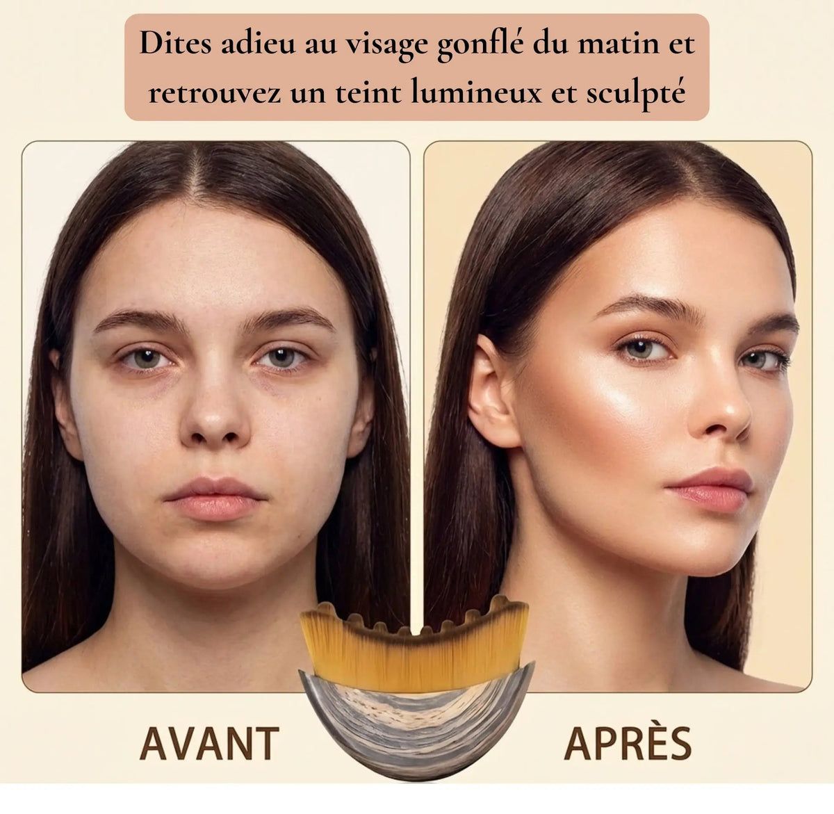 Brosse de Drainage Lymphatique Visage
